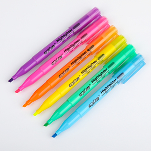 Gxin-Juego de rotuladores personalizados para dibujo de niños, punta de cincel multicolor con clip, rotulador fluorescente - Product Image 2