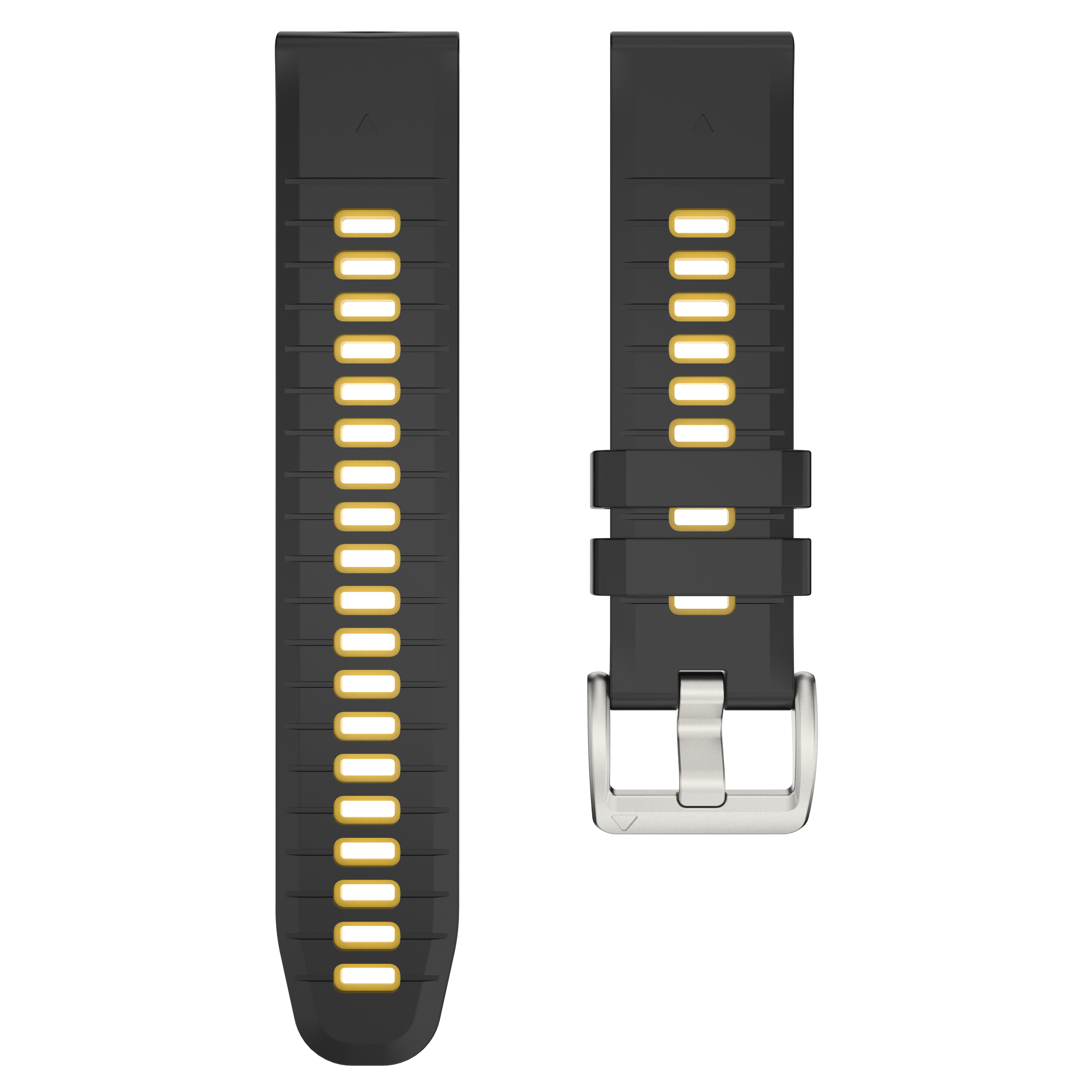 Boucle noir-jaune + argent