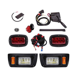 עגלת גולף LED פנסי וזנב אור ערכות עבור מועדון רכב DS גז & חשמלי עגלות, 12V רחוב משפטי אורות ערכת עם איתות