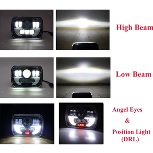 Super Bright 6x7 <strong>6</strong> Inch <strong>Led</strong> Headlight square Hi/Lo Beam <strong>Led</strong> Light with DRL 5x7 Headlight Conversion <strong>Kit</strong> - Product Image 3