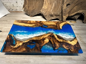 Thủ công gỗ cứng Bảng Gỗ hàng đầu với nhựa Epoxy thích hợp cho phòng ăn nhà bếp quán cà phê phòng chờ và Boutique sảnh khách sạn - Product Image 3