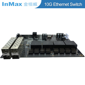 OEM L2 L3 10G เครือข่าย Hub ราคากว้างอุณหภูมิฝัง Onboard Vlan 10 100 1000Mbps Industrial Network Switch