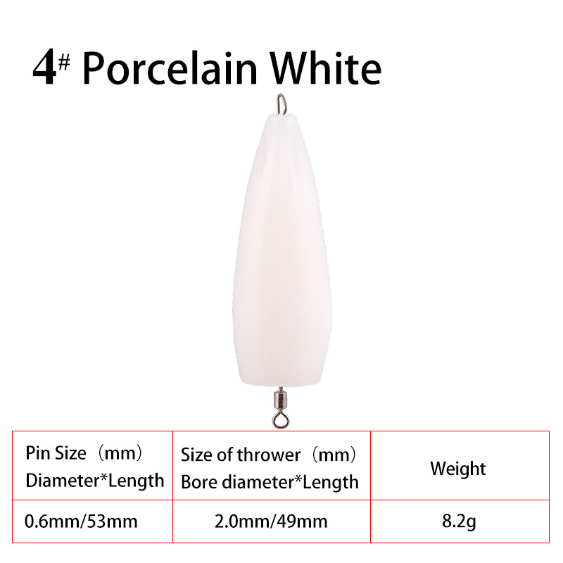 6,5 grammes d'eau flottante blanche en porcelaine