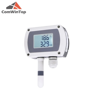 Sensor transmisor de humedad y temperatura del aire RS485 de 4-20mA, montado en la pared, con pantalla de instalación de pista - Product Image 3