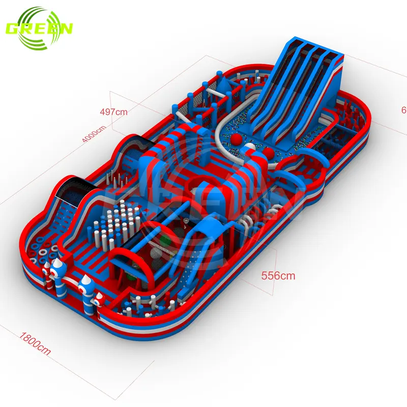 ラージバウンスハウスジャイアントインフレータブルテーマパーク遊び場スライド屋内インフレータブルプレイファンパーク子供用
