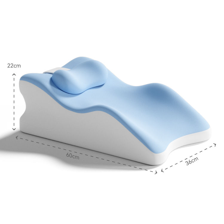 Bleu ciel avec oreiller