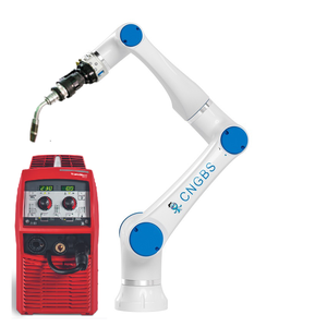6-Achsen-CNGBS 10kg Nutzlast roboterarm mit Schweiß brenner und Megmet-Schweiß maschine für das Lasers ch weißen