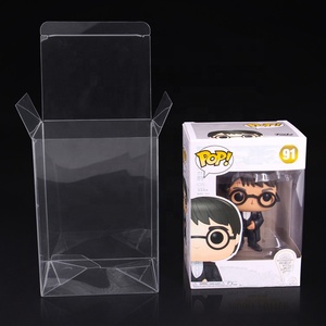 准备装运宠物4英寸透明塑料盒，用于带自动锁的funko流行玩具包装盒展示柜