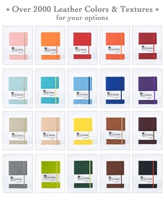 Cuaderno de diario con cubierta encuadernada con lazo para bolígrafo y cierre elástico/banda 2025 recién llegado muestra gratuita personalizada A5 Lino de tapa dura - Product Image 4