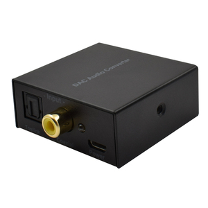 Convertidor de audio digital a analógico DAC Convertidor digital óptico a analógico L/R RCA Toslink Óptico A Adaptador Jack de 3,5mm - Product Image 1