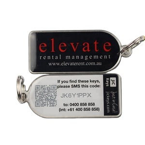 QR-Code Barcode ID-Nummer NFC-Tags Schlüssel bund benutzer definiertes Logo RFID-Schlüssel anhänger Schlüssel anhänger - Product Image 1