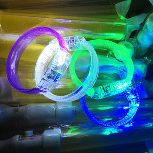 Braccialetto con bordo largo a Led a colori per concerti per feste braccialetto con luce Flash a Led incandescente - Product Image 5
