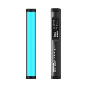 Luz de vídeo câmera 2600-9000k ajustável rgb controlo do aplicativo suporte, brilho ajustável, ímã