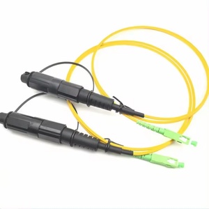 Soluciones de red de telecomunicaciones High Flex SC APC a SC APC simplex Cable de conexión de fibra con conector protector para estación base 5g