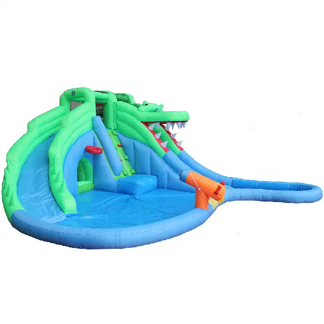 Маленький крокодил надувная горка баскетбольная зона надувной бассейн детский альпинистский надувной джемпер