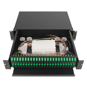 ใยแก้วนำแสง ODF 96พอร์ต SC LC FC ST แร็คแผงประกบไฟเบอร์ออปติก sc/ APC 96Core