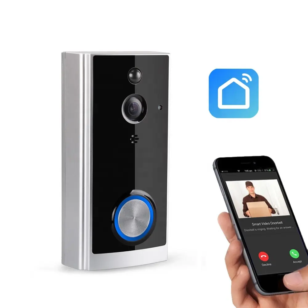 2021 Amazon Hot WIFI Video Doorbell Home smart Security Camera door bell wireless doorbell with Chime bell