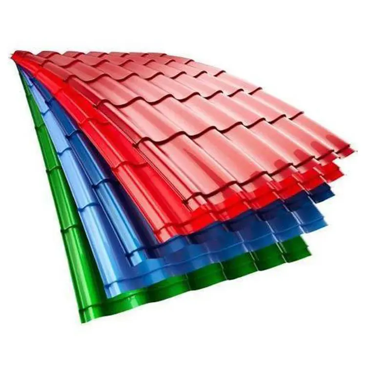 Almacén de constructores Hojas de techo de metal corrugado recubierto de color barato para precios de hierro de construcción