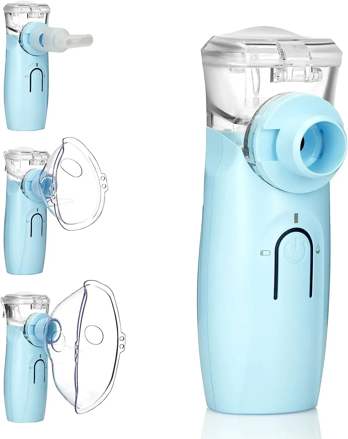 Inhalador portátil de mano, nebulizador ultrasónico, niebla fuerte para bebés, niños, adultos, inhalador, nebulizador ultrasónico