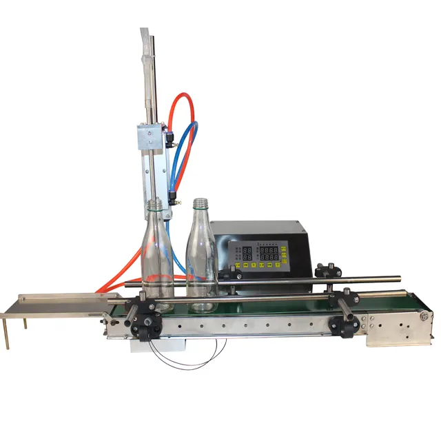 Tableta completamente automática de una sola boquilla química fina botella de líquido detergente de agua jugo alcohol leche embotelladora máquina de llenado