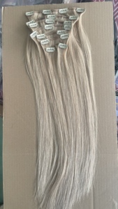 10A级处女未加工天然黑色巴西接发8件套夹式柔软高品质直发 - Product Image 5