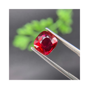 พลอยทับทิมแท้สีแดงเลือดนกพิราบตัดเหลี่ยมเพชรพลอยทับทิมแท้ - Product Image 1