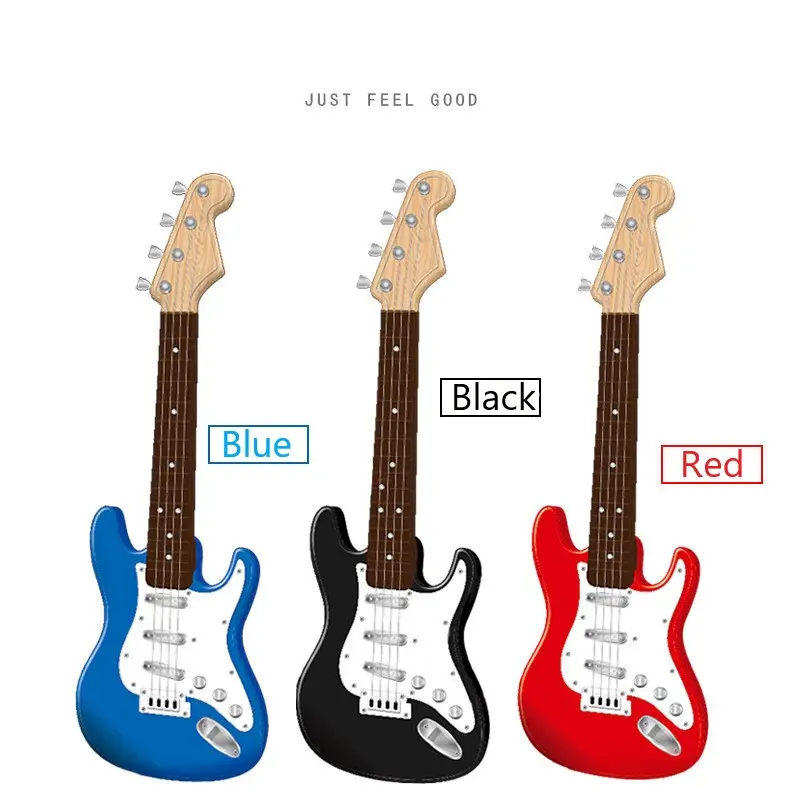 Children's Rock Electric Guitar Toys Multi functional Musical Instruments With Light Can Play Strings Electric Guitar toy music