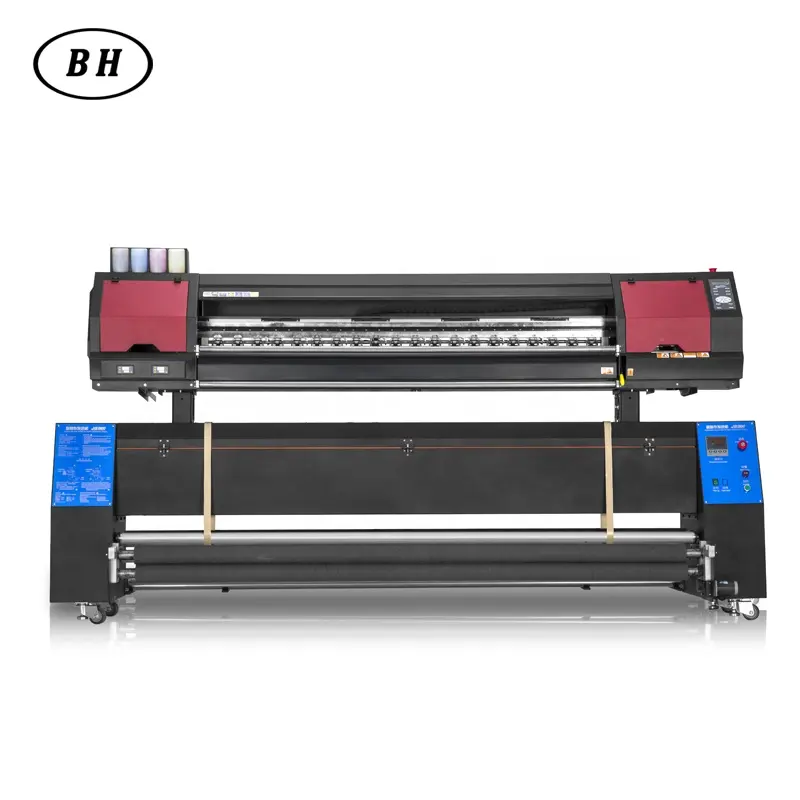 High speed 1.9m M5-200 textile printer with 2pcs i3200-A1 printhead for Flag material, Polyester fabric, Dacron material etc.