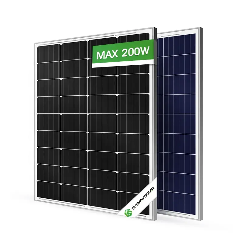 Lớp Gintech Đầu Ra Poly Và Mono Panel Năng Lượng Mặt Trời 150W 180W 200W Cho Camera An Ninh Và Van