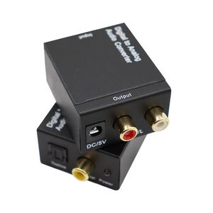 <strong>Digital</strong> <strong>to</strong> Analog Audio Converter <strong>Optical</strong> Fiber Coaxial Signal <strong>to</strong> Analog DAC Spdif Stereo 2*RCA Decoder Without Cables - Product Image 1