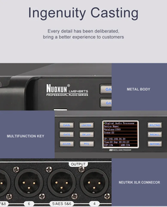 Nuoxun Professional Audio 4 <strong>Input</strong> 8 Output 96K DSP FIR Signal Processors Metal Material for PA System - Product Image 4