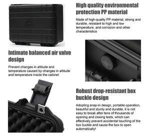 OEM IP67防水储物盒硬塑料硬壳工具箱Eva插入工具箱，带安全孔锁设计 - Product Image 4