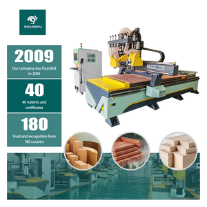 Syntec Control, nuevo enrutador CNC multicabezal, dispositivo giratorio automático, fácil operación para la industria de productos de madera, doble NC Studio Mach3 - Product Image 1