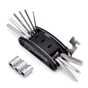 Bike Tire Repair <strong>Tool</strong> Kit Set <strong>16</strong> in 1 Multifunctional Bicycle <strong>Tool</strong> Tire Patch Levers With <strong>Tool</strong> <strong>Bag</strong> - Product Image 3
