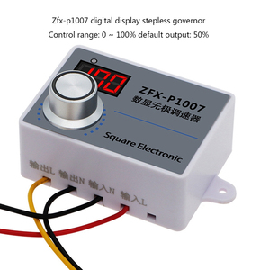 ZFX-P1007 Drehzahl regler Einstellbarer 220V Lüfter PWM-Schalter Drehzahl regler Conditioner Digital Display Motor Reducer - Product Image 3