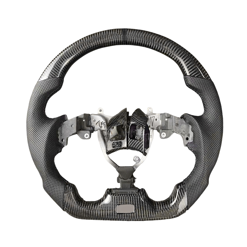 Black alignment mark+carbon fiber+perforated leath