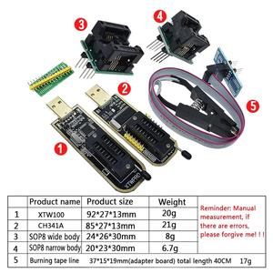 XTW100 24 25 Series <strong>EEPROM</strong> <strong>Flash</strong> BIOS CH341 USB <strong>Programmer</strong> Module + SOIC8 SOP8 Test Clip For <strong>EEPROM</strong> 93CXX / 25CXX / 24CXX - Product Image 2