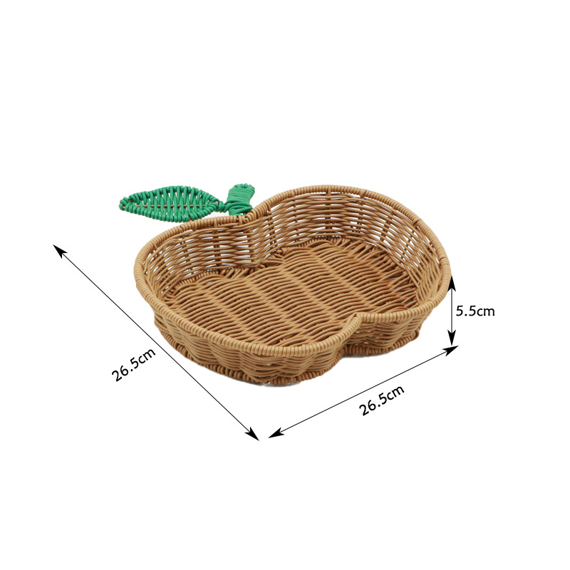 Panier tressé moyen en forme de pomme