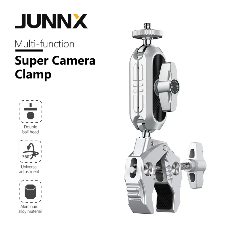 JUUNX 1/4 Bola Cabeça Adaptador Super Car Mount Grampo Braço Mágico Para Ir pro Iphone Câmera