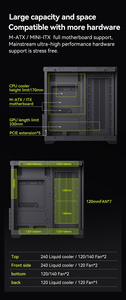 SNOWMAN CS049 OEM Custom Gaming ATX PC Case & RGB Fans Torre media de aleación de aluminio con gabinete de vidrio para computadora de escritorio - Product Image 6
