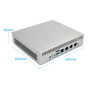 Ordenador personalizado Industrial sin ventilador Indust Pfsense Firewall Micro integrado Intel Atom Box N2600 procesador Mini PC Soft Router - Product Image 4
