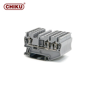 Multi Level Feed Through <strong>Double</strong> <strong>Layer</strong> Push-in <strong>Double</strong> Level DIN Rail <strong>Spring</strong> Connector <strong>Terminal</strong> <strong>Block</strong> - Product Image 4