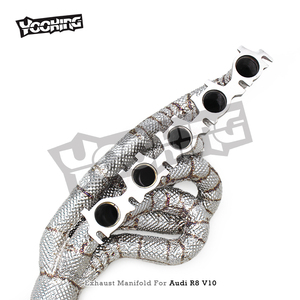 Audi R8 V10 5.2 2020-2024 performans paslanmaz çelik racingsystem sistemi için fabrika motor egzoz başlığı - Product Image 5