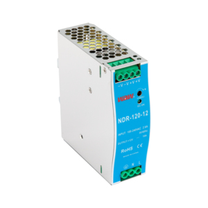 NDR 120W交流DC Din导轨开关电源，带发光二极管应用100-240伏输入5V 12V 24V 48v输出10A 60hz频率