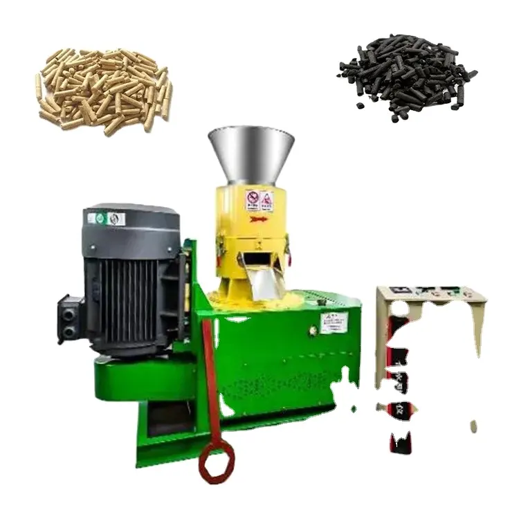 ماكينة تكوير مطحنة كريات الخشب من قش قش الأرز الصناعي ، ماكينة صنع كريات الخشب ووقود الكتلة الحيوية الصلبة