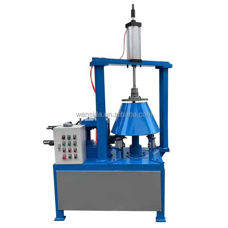 Máquina automática de produção de tubo elétrico para flange de ventilador, formador de disco, máquina de flange de lata oval
