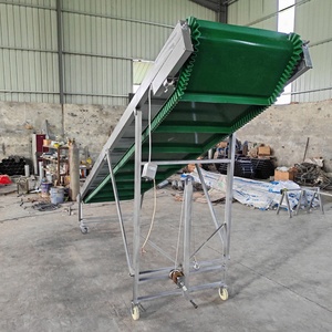 20 40 Feet <strong>Container</strong> <strong>Loading</strong> PVC <strong>Conveyor</strong> Belt System Stainless Frame Rubber for Food Farm Mining Construction Industries - Product Image 5