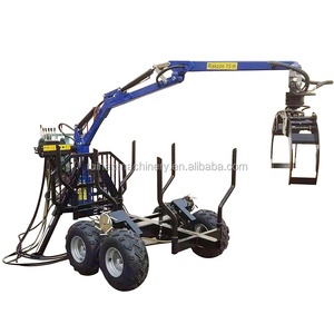 Forestry <strong>Machine</strong> ATV Log <strong>Timber</strong> Trailer With Grapple 1.5T <strong>Load</strong> Capacity - Product Image 6