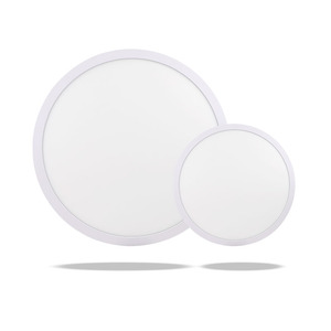 Ayarlanabilir CCT yüksek CRI Panel Downlight 5 inç 7 inç 9 inç 24W 30W dim düz ince yuvarlak tavan 3 renk yüzey <span class=keywords><strong>Led</strong></span> Panel AYDINLATMA