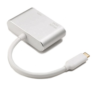 Support 4K <strong>USB</strong> 3.1 C Type <strong>Adapter</strong> <strong>to</strong> <strong>HDMI</strong> VGA 2 in 1 Converter Dongle - Product Image 6